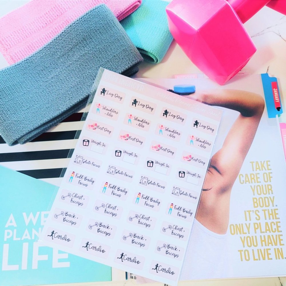 Workout Compound Movement Planner Stickers - Picture 5 of 5